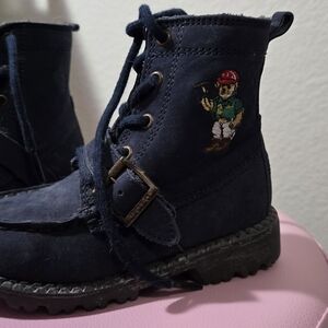 Boys RL Polo Boots With Bear